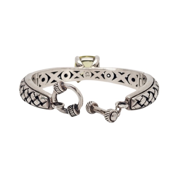 Saint by Sarah Jane Sterling Silver 18K Gold Butterfly Peridot Bracelet #16049 - Picture 3 of 10